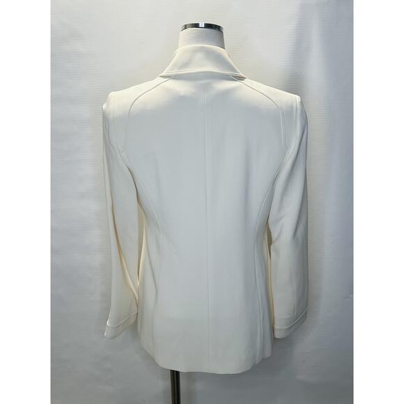 Linda Allard Ellen Tracy Blazer Womens 2 Silk Blend Belted Jacket Set XS Top - Picture 4 of 16